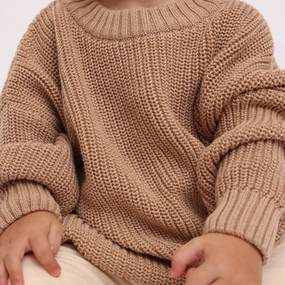 Taupe knit sweater