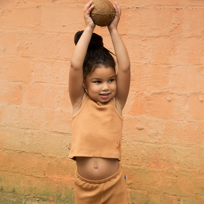 AMMEHOELA Ella Cropped Singlet Sun