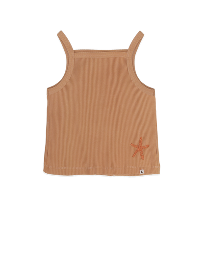 AMMEHOELA Ella Cropped Singlet Sun