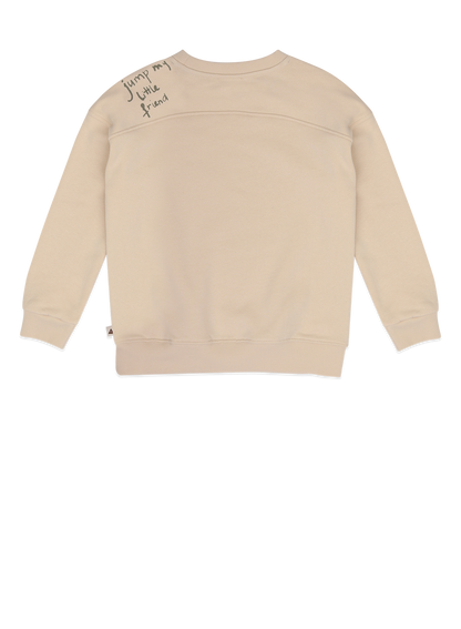 AMMEHOELA Grasshopper Cotton Sweater Beige