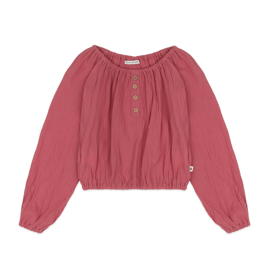 AMMEHOELA Jenny Long Sleeved Wide Top Pink