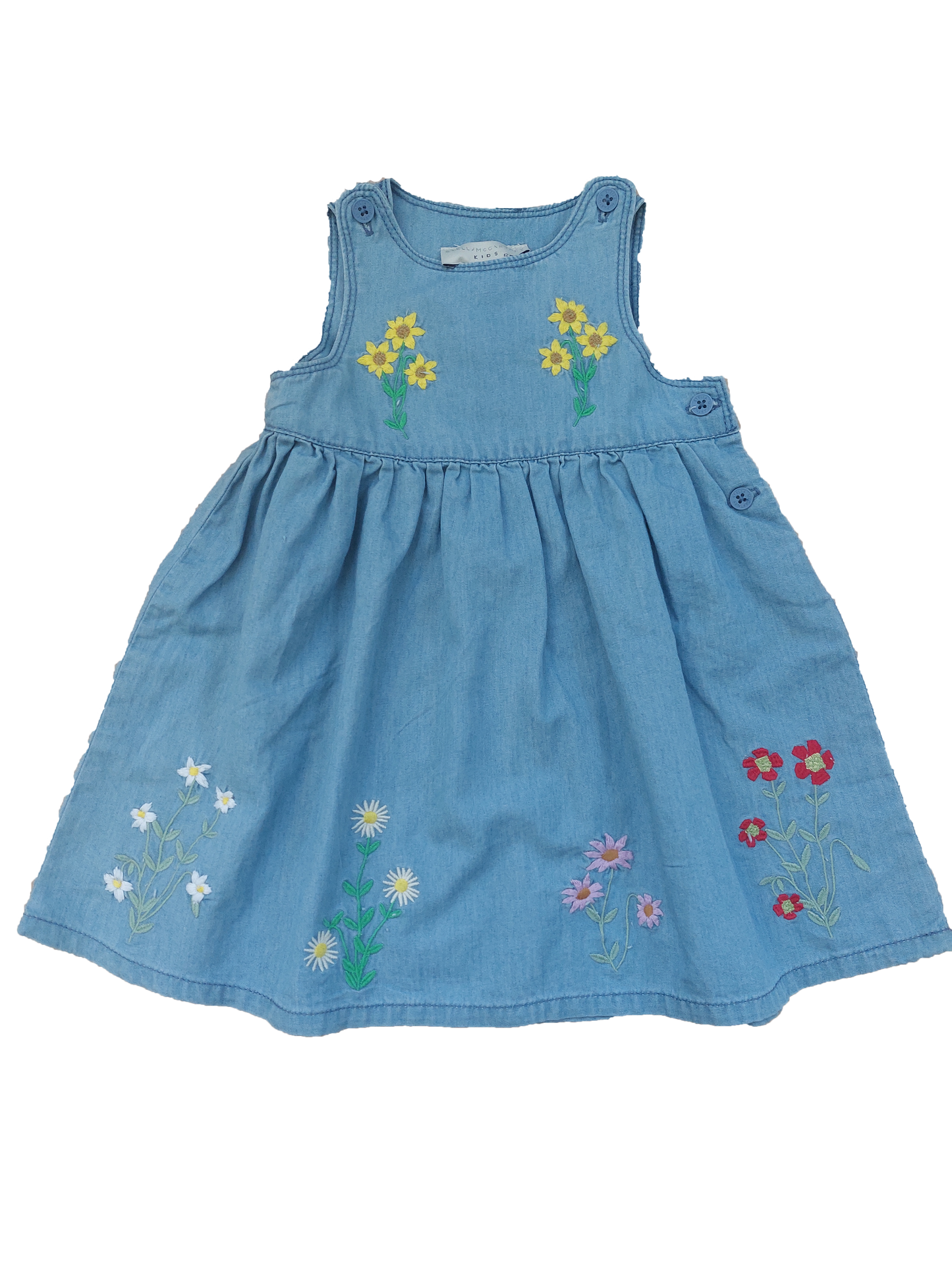 Stella McCartney Garden Denim Dress Blue