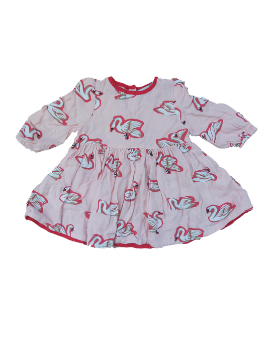 Stella McCartney Swan Patterned Dress Pink