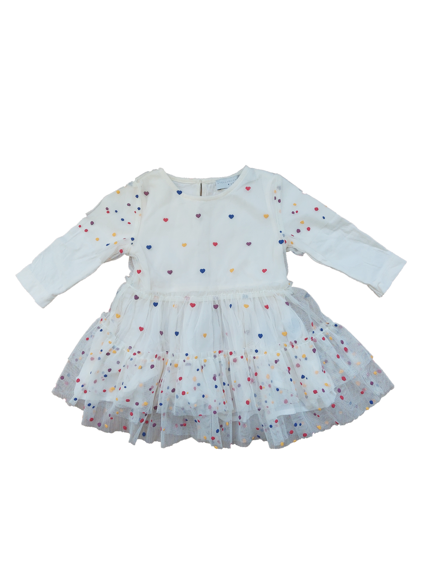 Stella McCartney Heart Patterned Dress White