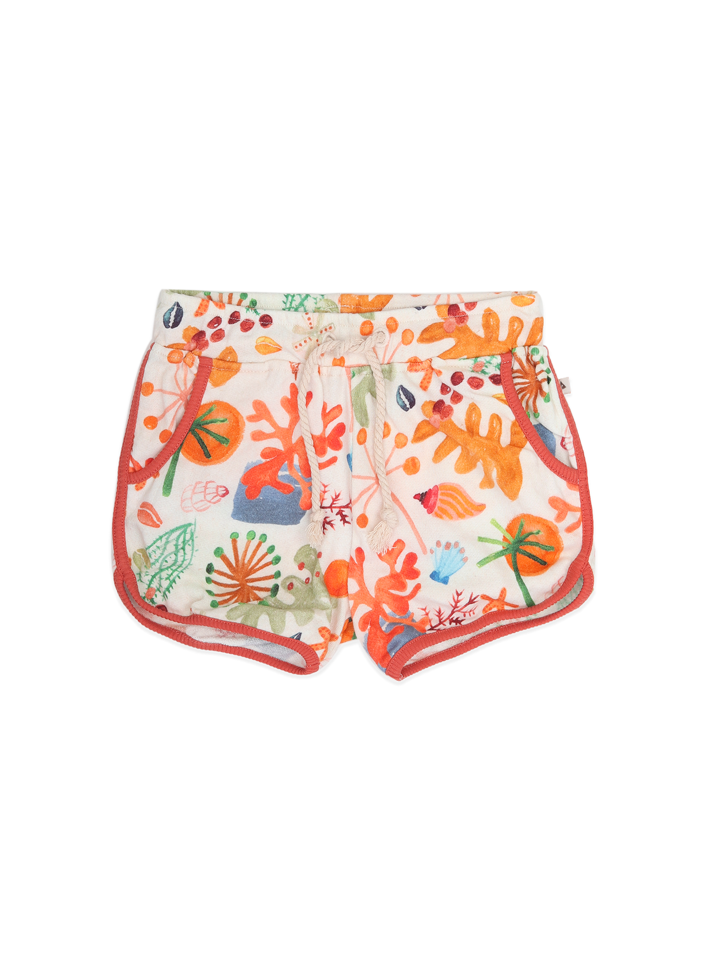 AMMEHOELA Coral Printed Short Sun