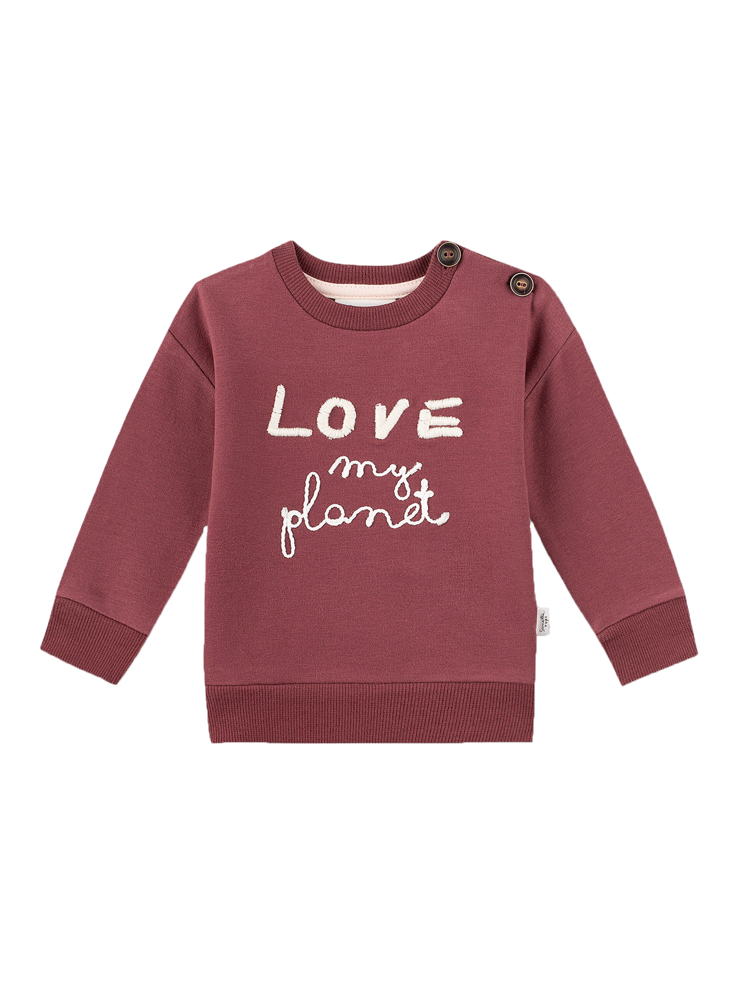 Love My Planet  Long Sleeve Sweatshirt-Red