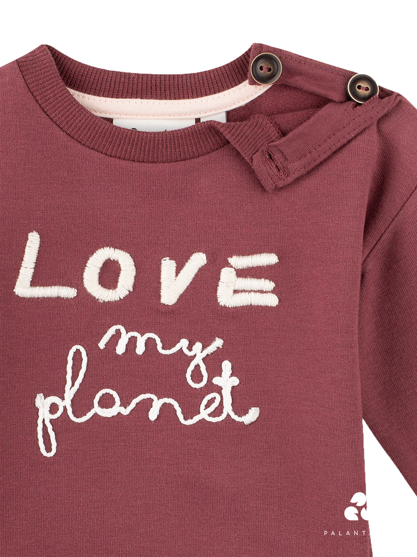 Love My Planet  Long Sleeve Sweatshirt-Red