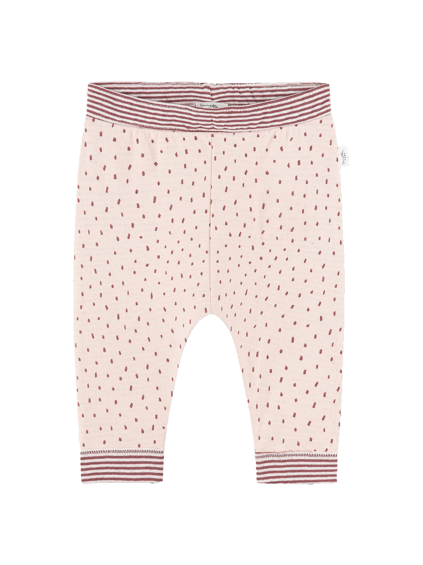 Polka leggings pink