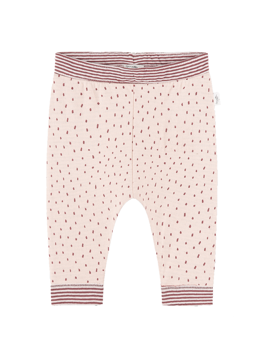 Polka leggings pink