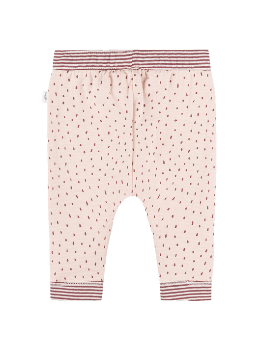 Polka leggings pink