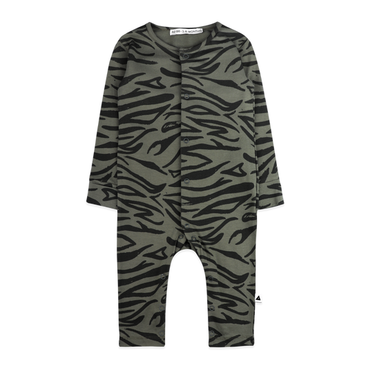 AMMEHOELA Zepp Tiger Print Bodysuit Green
